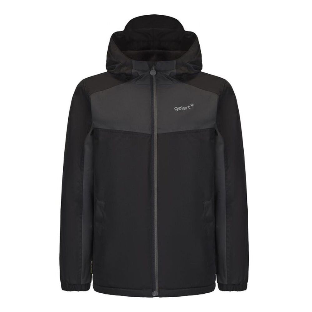 Gelert Boys Waterproof Full Zip Raincoat / Black